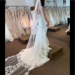 White Cathedral Wedding Veil
